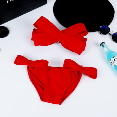 Ladies Bandeau Bikini with striking bows Mune Fashion