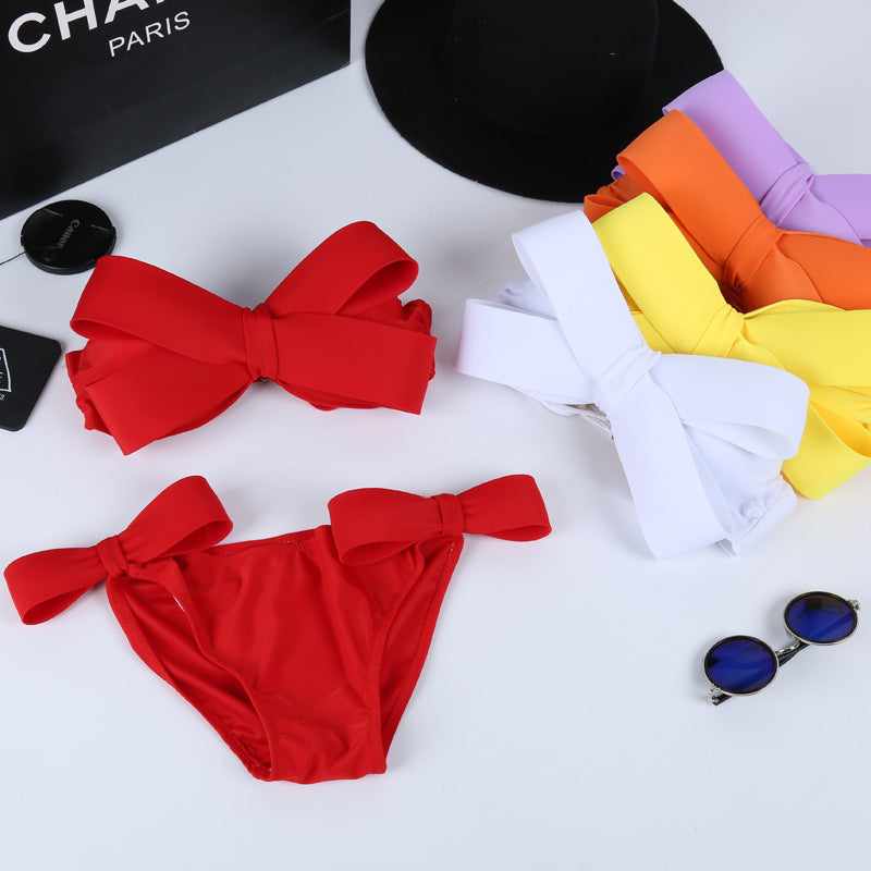 Ladies Bandeau Bikini with striking bows Mune Fashion