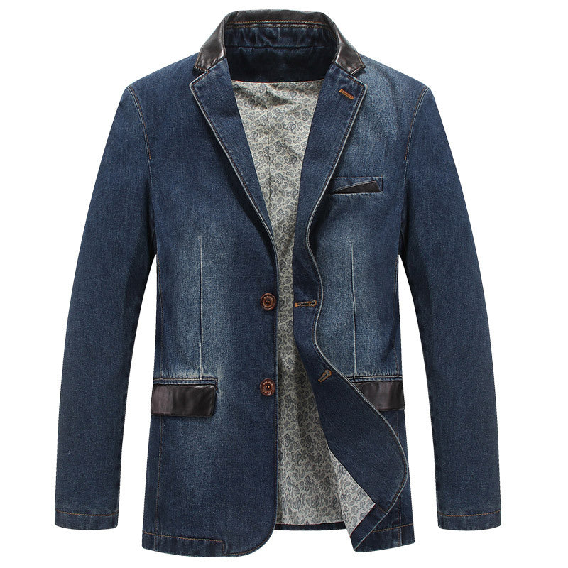 Men's Stylish Denim Blazer Mune Fashion
