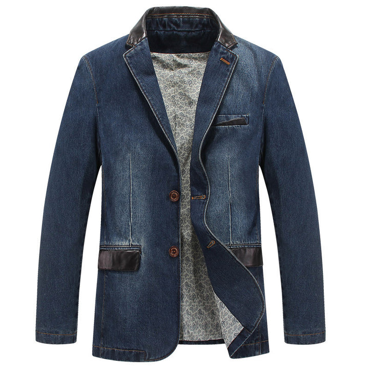 Men's Stylish Denim Blazer Mune Fashion