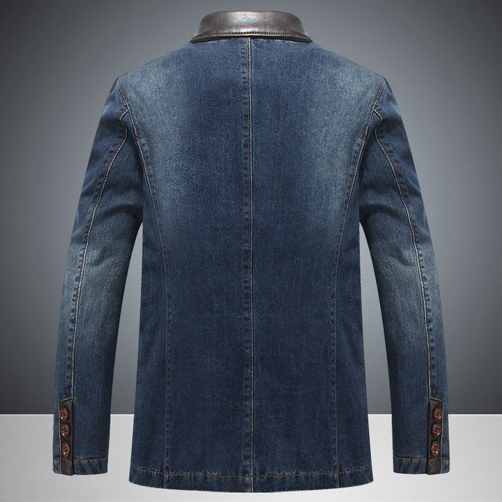 Men's Stylish Denim Blazer Mune Fashion