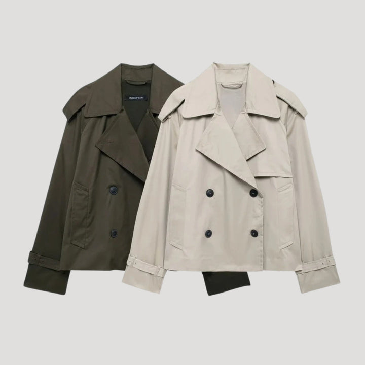 Mune | Women's cropped trench coat – lightweight summer jacket