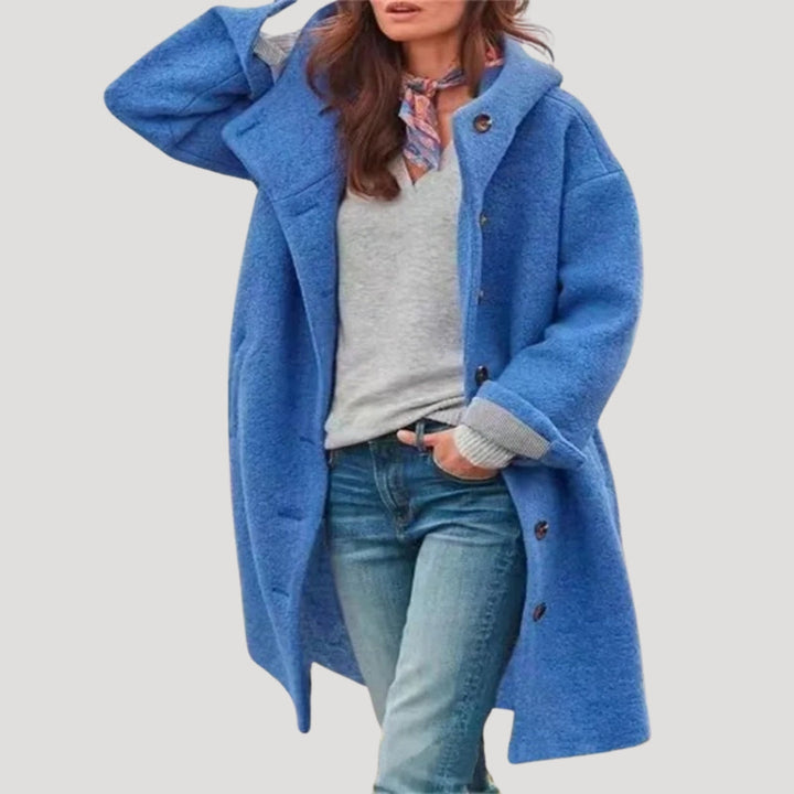 Mune | Women's Winter Coat Long Wool Blend Oversized Jacket