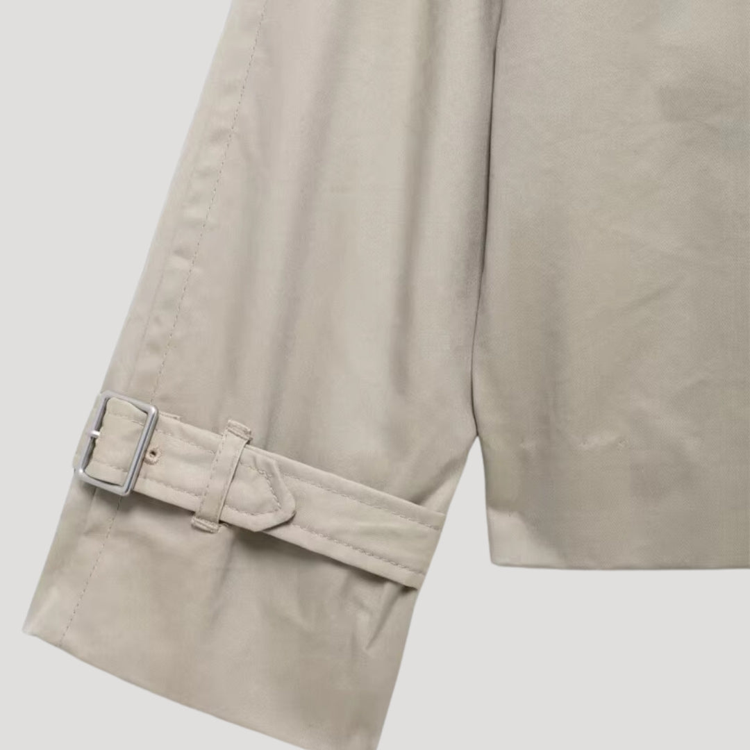 Mune | Women's cropped trench coat – lightweight summer jacket