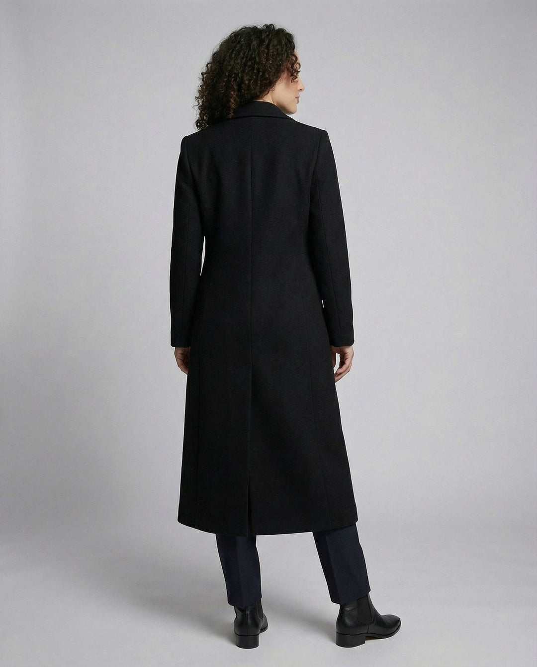Casual Black Winter Coat Women