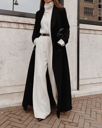 Mune | Black Casual Winter Coat
