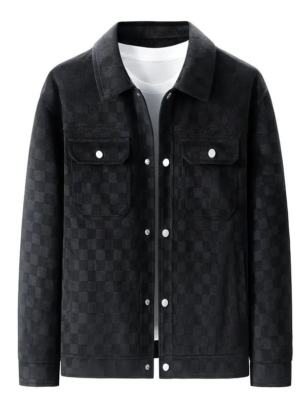 Mune | Checked Suede Jacket