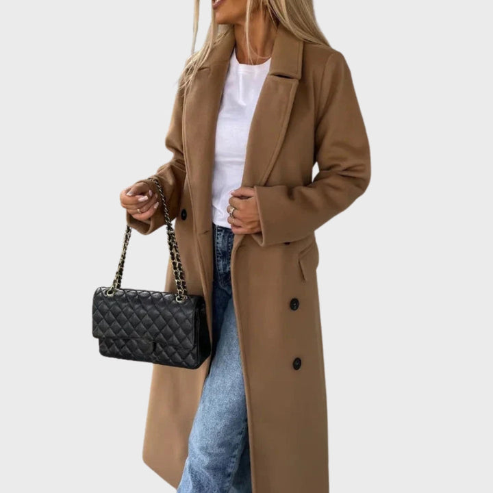 Mune | Elegant Warmer Longer Double-Breasted Winter Coat