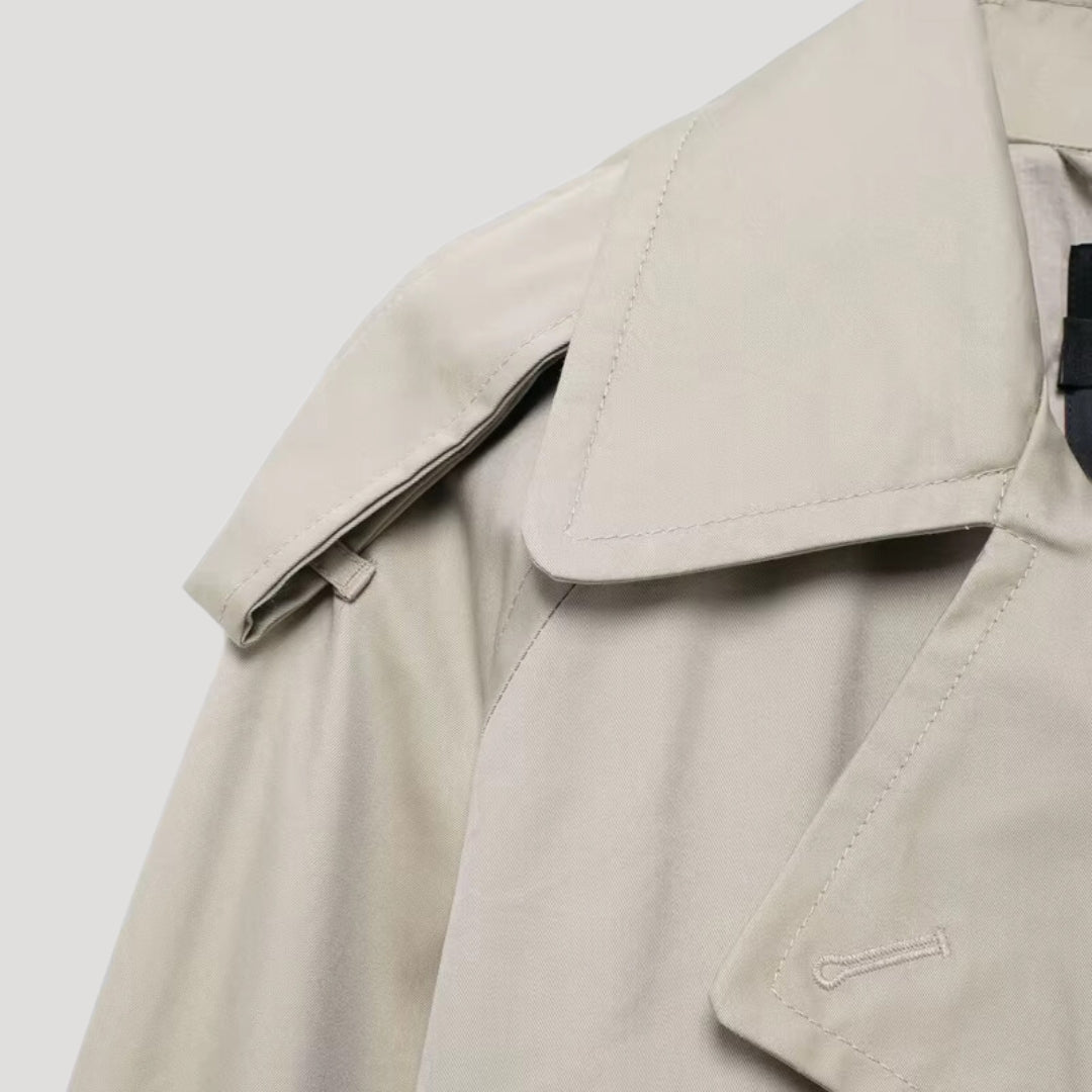 Mune | Women's cropped trench coat – lightweight summer jacket