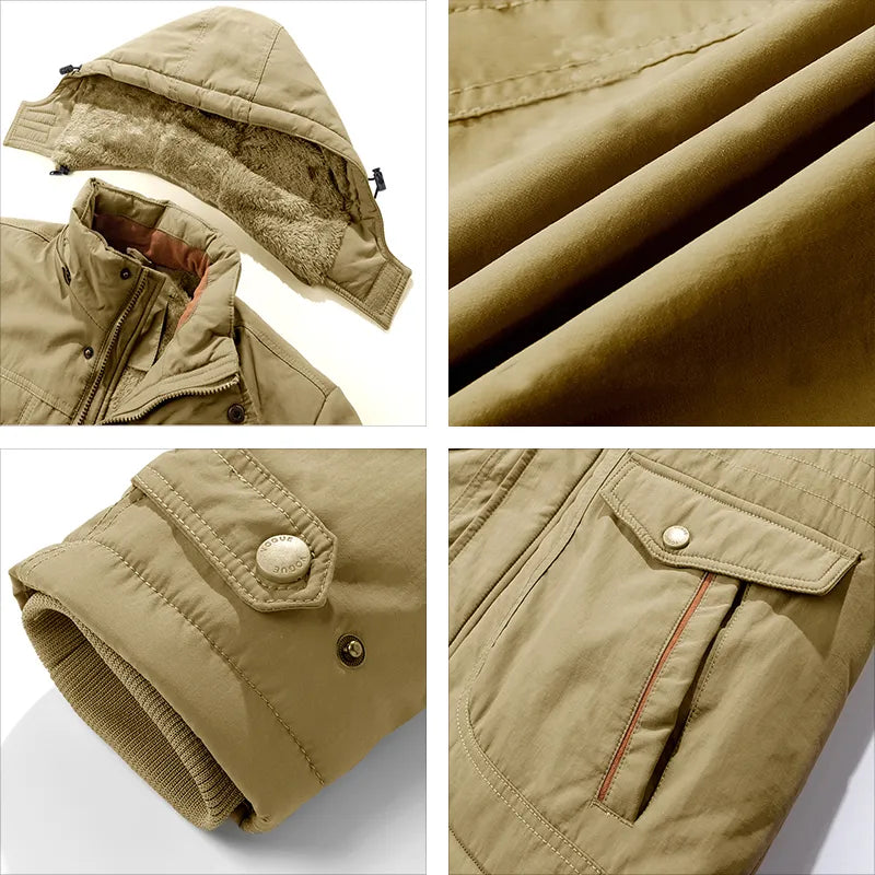 Mune | Men's waterproof winter jacket with hood & thermal lining