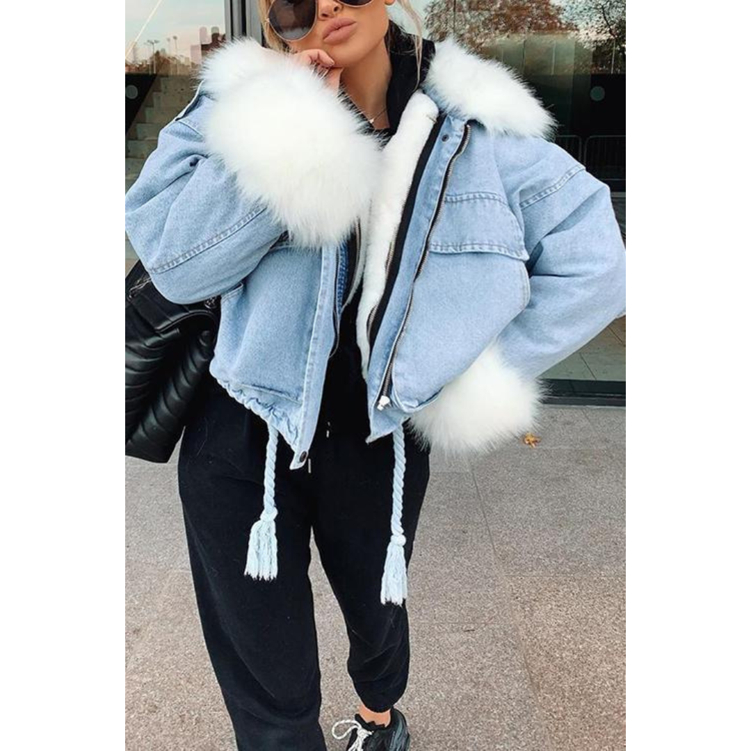 Mune | Winter Jacket Made Of Denim for Women