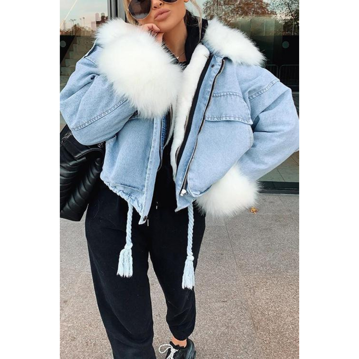 Mune | Winter Jacket Made Of Denim for Women