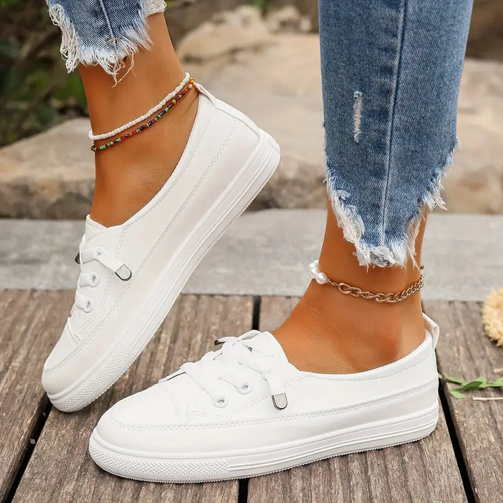 Mune Fashion | Women's Classic Casual Sneakers White