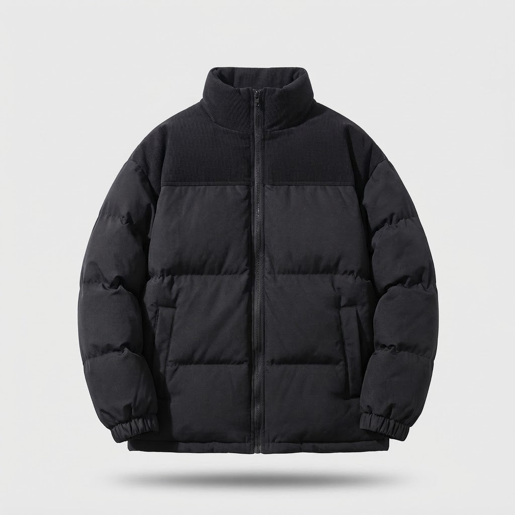 Ladies Fashion Down Jacket with High Collar Mune Fashion