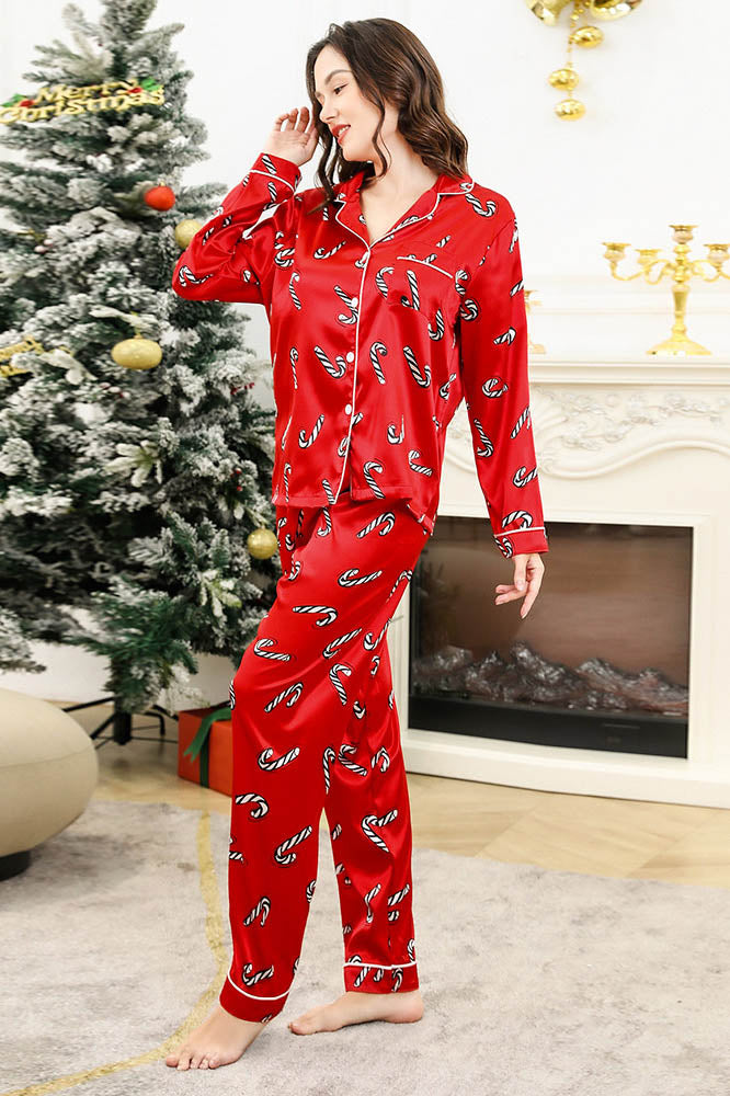 Mune | Christmas Candy Pattern Pajama Set