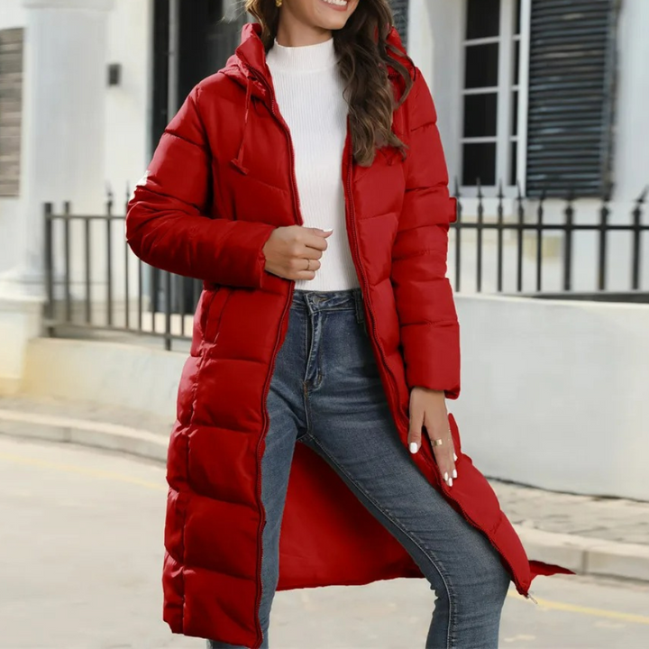 Mune | Longer Winter Parka with Hood for Women Perfect for Winter