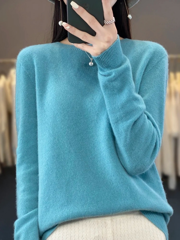 Mune | Cashmere Sweater Women Round Neck Soft and Elegant Knit Sweater