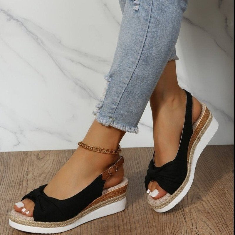 Mune Fashion | Orthopedic Peep-Toe Wedges