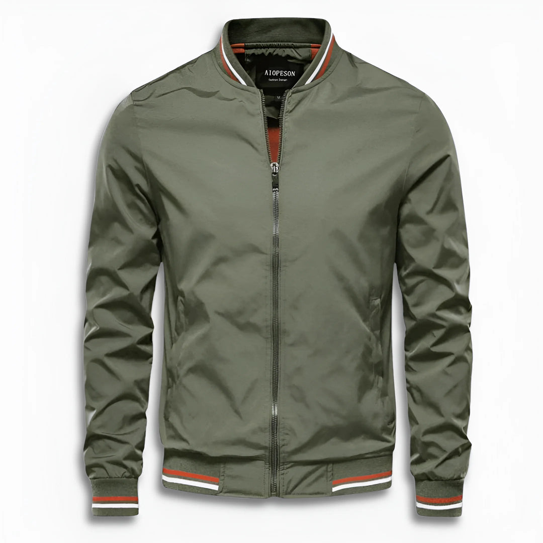 Men's Casual Transitional Jacket with Water-Repellent Surface & Stand Collar | Mune Fashion