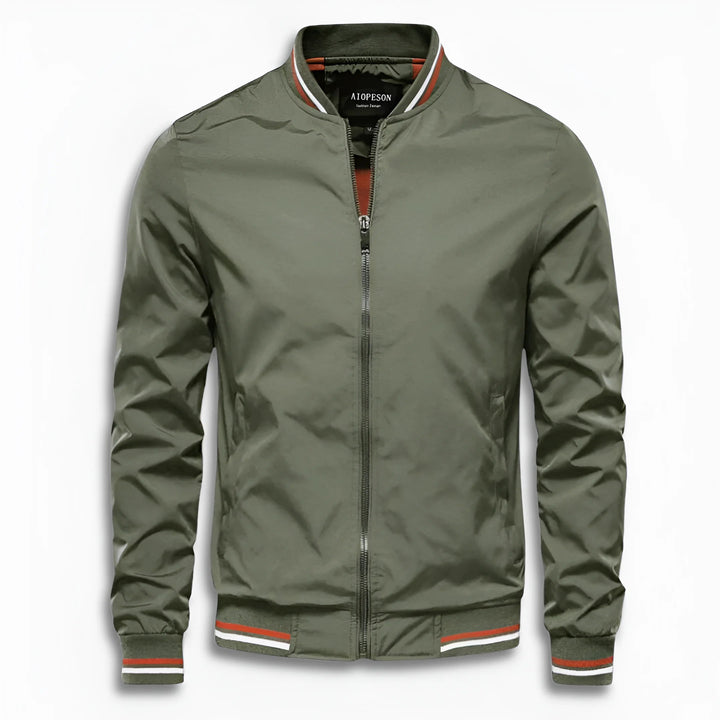 Men's Casual Transitional Jacket with Water-Repellent Surface & Stand Collar | Mune Fashion