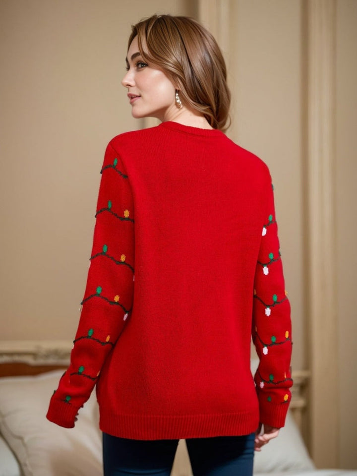Mune | Embroidered Christmas Tree Sweater