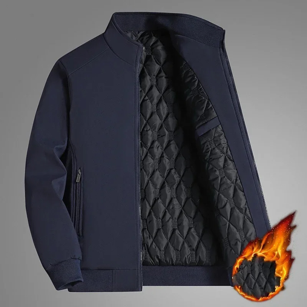 Mune | Colorful Winter Jacket with Stand-Up Collar for Men - Stylish