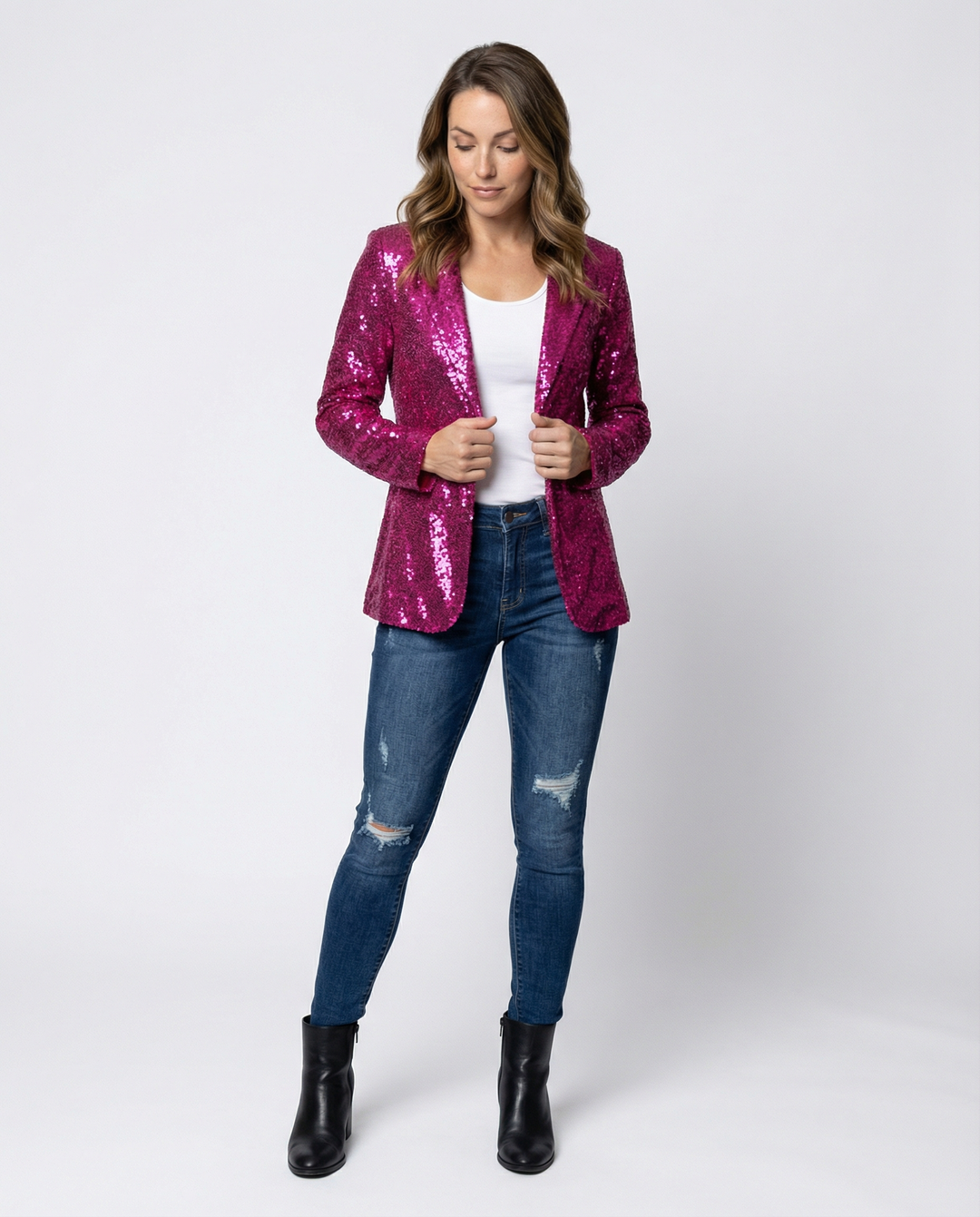 Glamour Sequined Women's Blazer