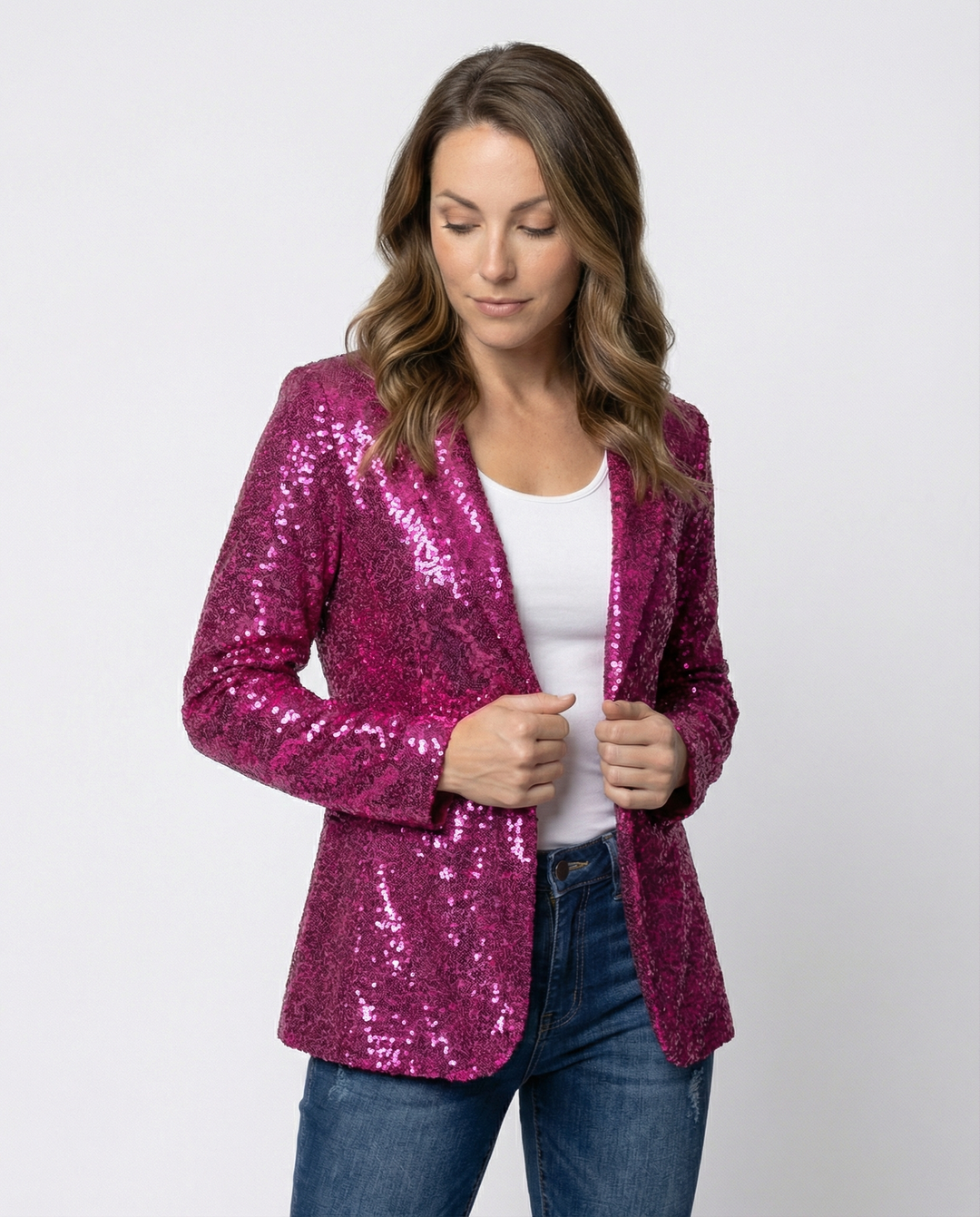 Glamour Sequined Women's Blazer