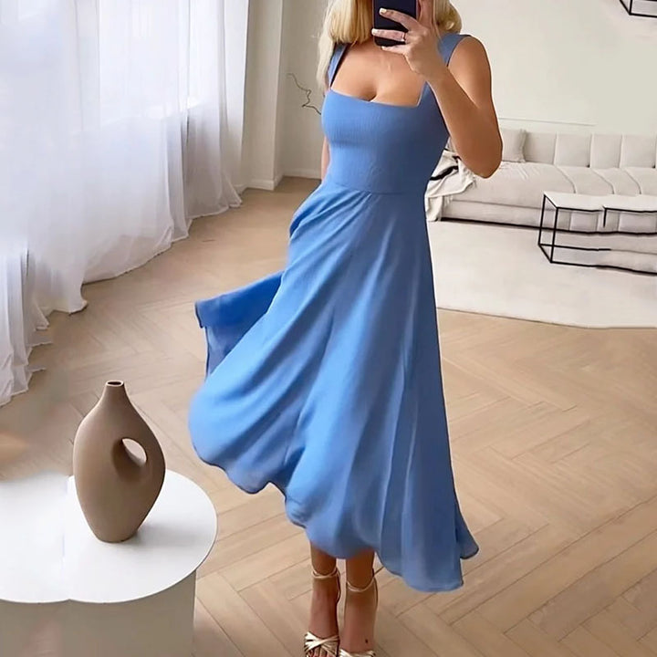 Mune Fashion | Women's Fashion, Elegant, Sleeveless, Solid Color Dresses