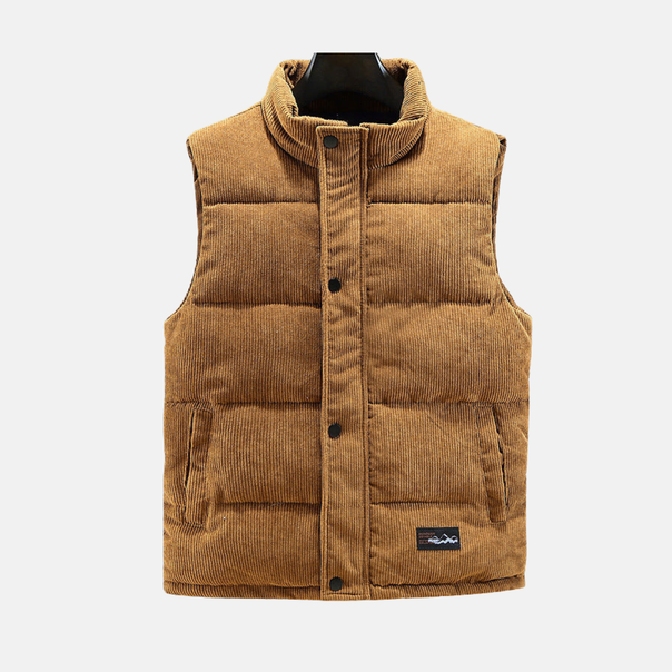 Mune | West Corduroy Pants Quilted Relaxed Fit High Collar Snap Buttons
