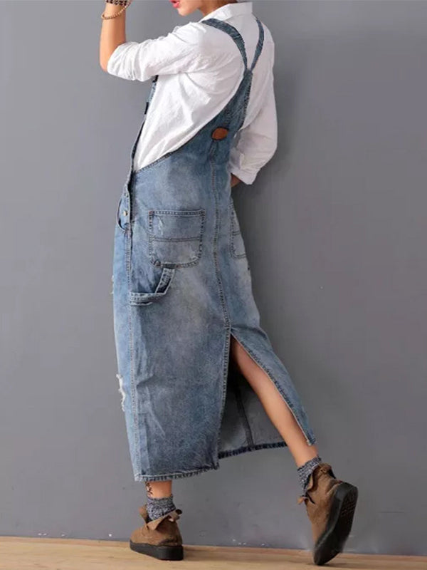 Mune | Casual Denim Spaghetti Dress