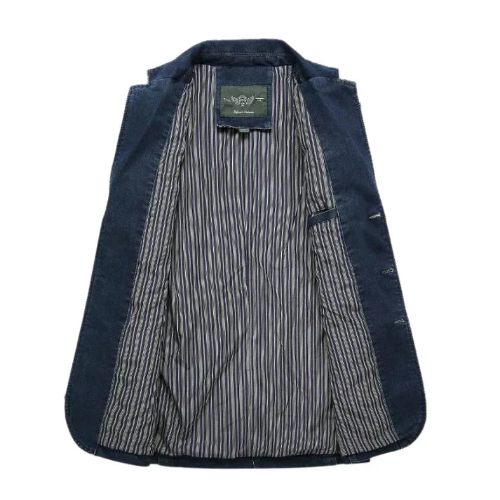 Men’s Trendy Formal Casual Denim Blazer