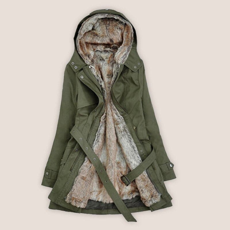 Mune | Faux Fur Lined Parka Hooded Parka Up To The Middle Of The Thigh