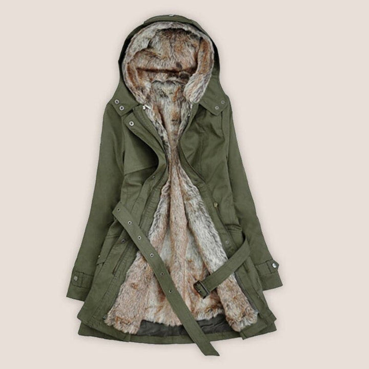 Mune | Faux Fur Lined Parka Hooded Parka Up To The Middle Of The Thigh