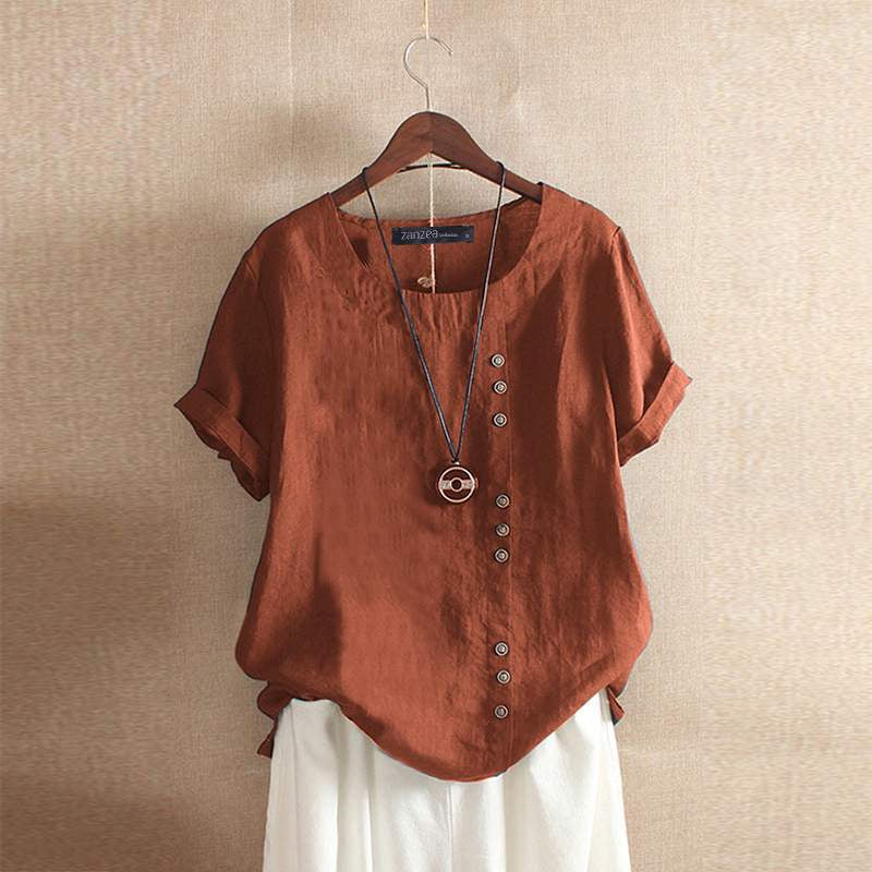 Mune Fashion - Blouse made of high-quality cotton with beautiful button closure