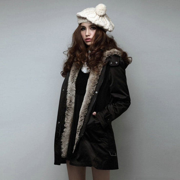 Mune | Faux Fur Lined Parka Hooded Parka Up To The Middle Of The Thigh