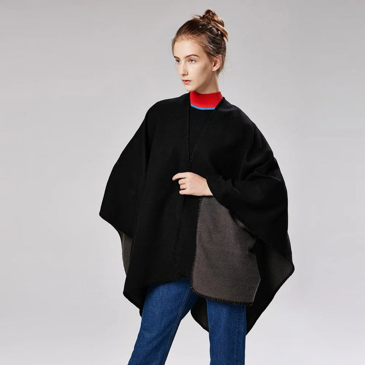 Mune | Warmer Poncho with Flowing Cut