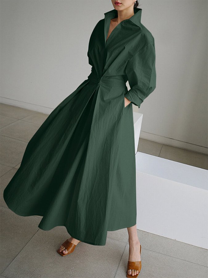 Mune | Elegant Shirt Dress with Buttons
