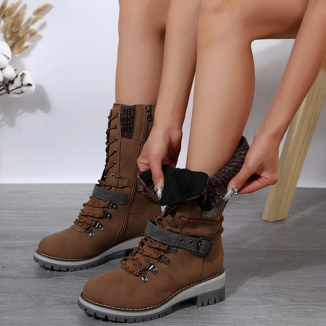 Mune | Warm Cotton High Snow Boots