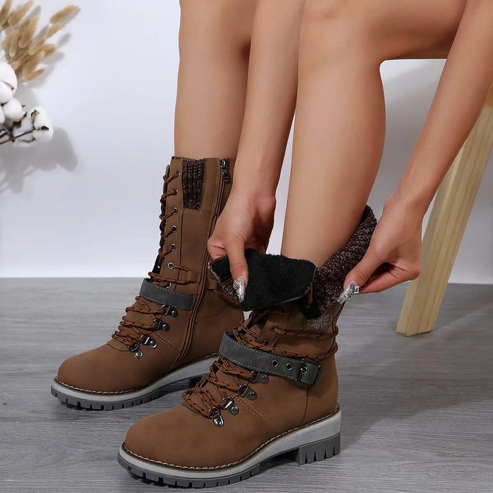 Mune | Warm Cotton High Snow Boots