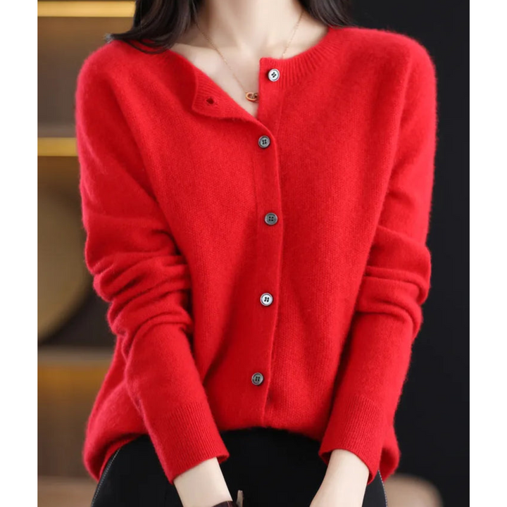 Mune | Women's Round Neck Cardigan Sweater