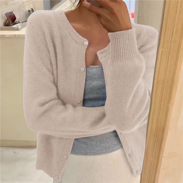 Mune | Knit Women's Jacket Solid Color for Comfort