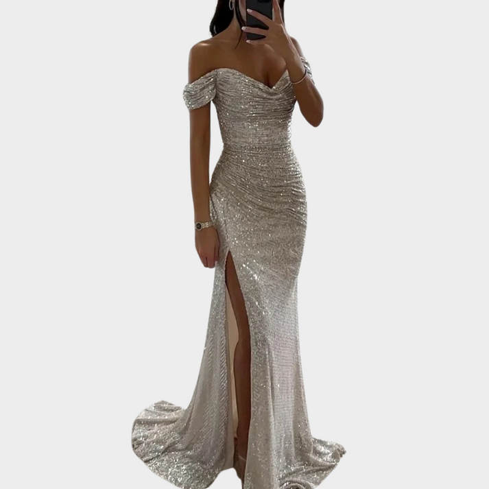 Mune | Women's Long Elegant Evening Dress with Slit for Women