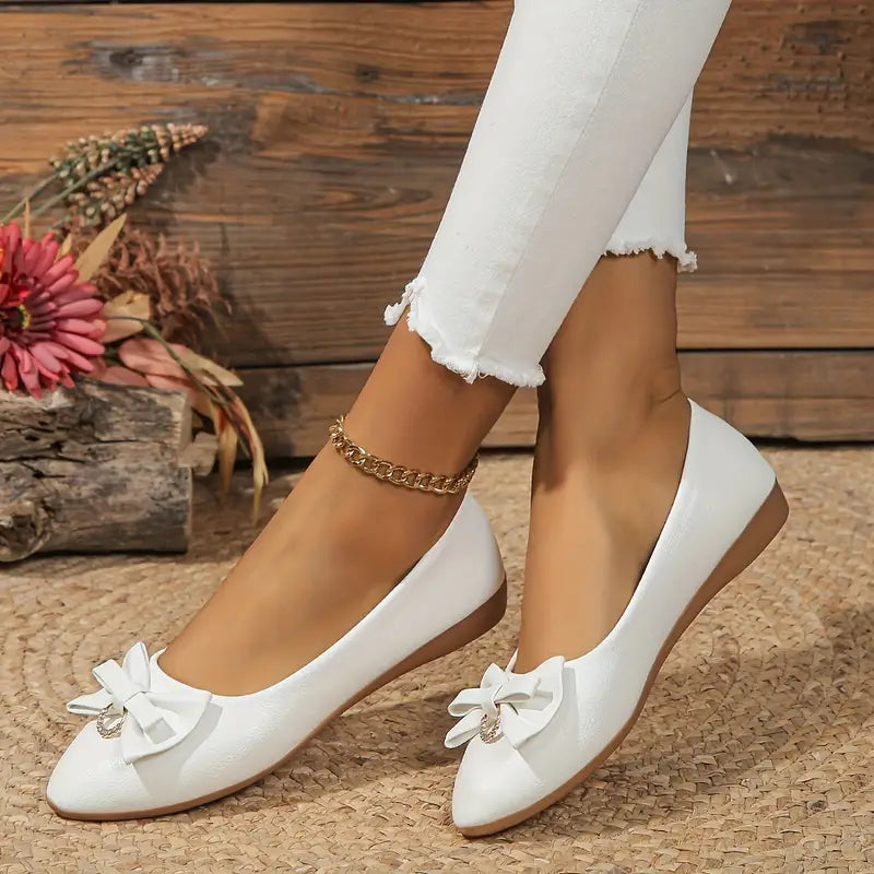 Mune Fashion | Women's Stylish Bow Doll Shoes Elegant