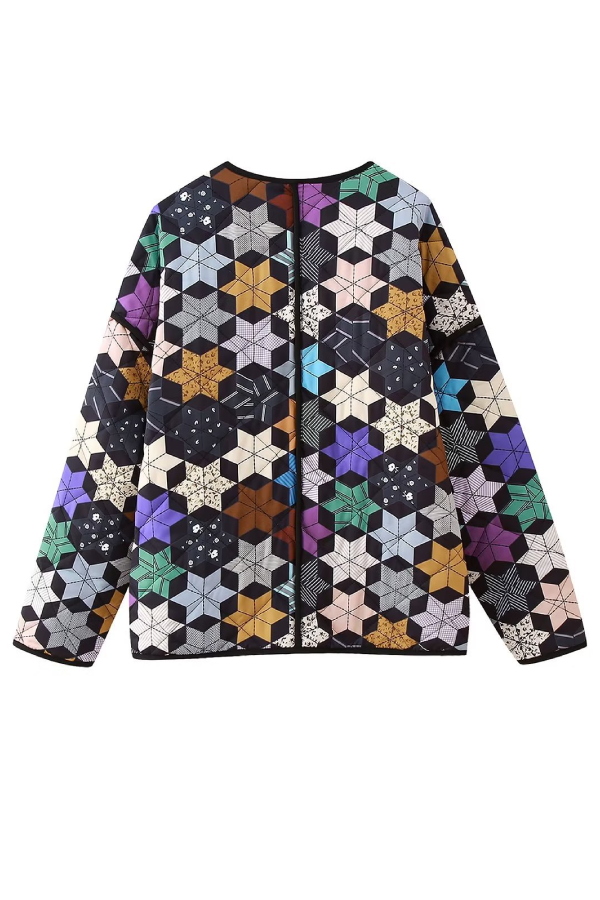 Mune | Five-Pointed Star Print Cotton Jacket