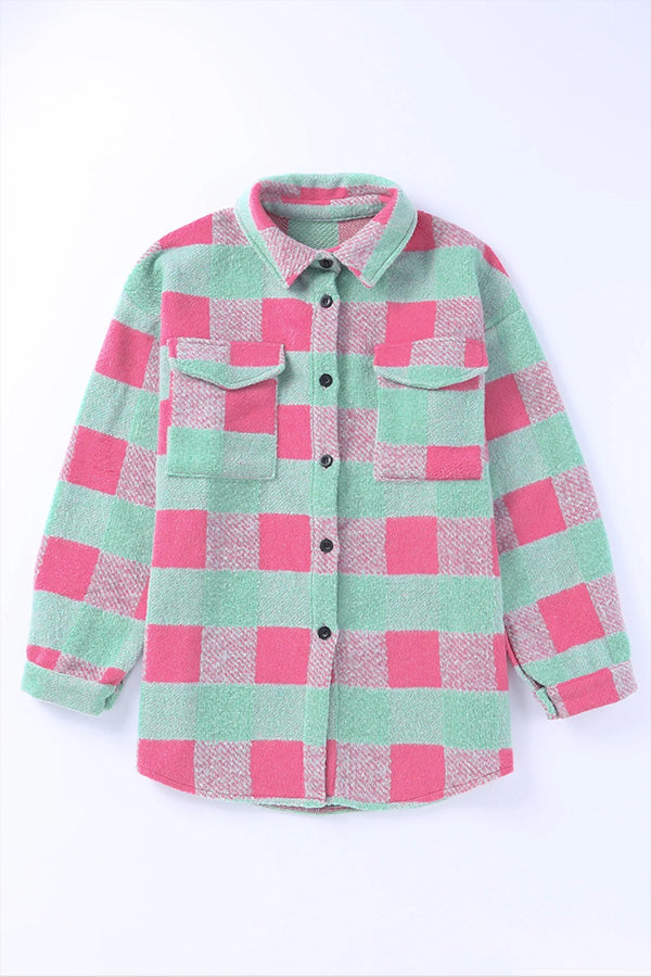 Mune | Check Color Block Casual Oversized Jacket