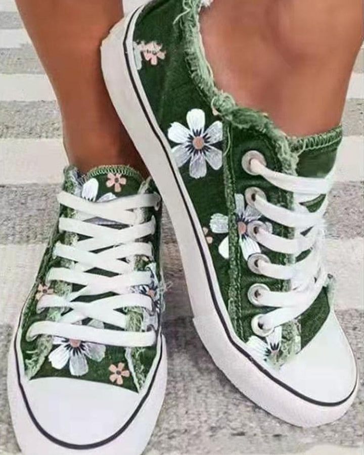 Mune Fashion - Flower Denim Sneaker