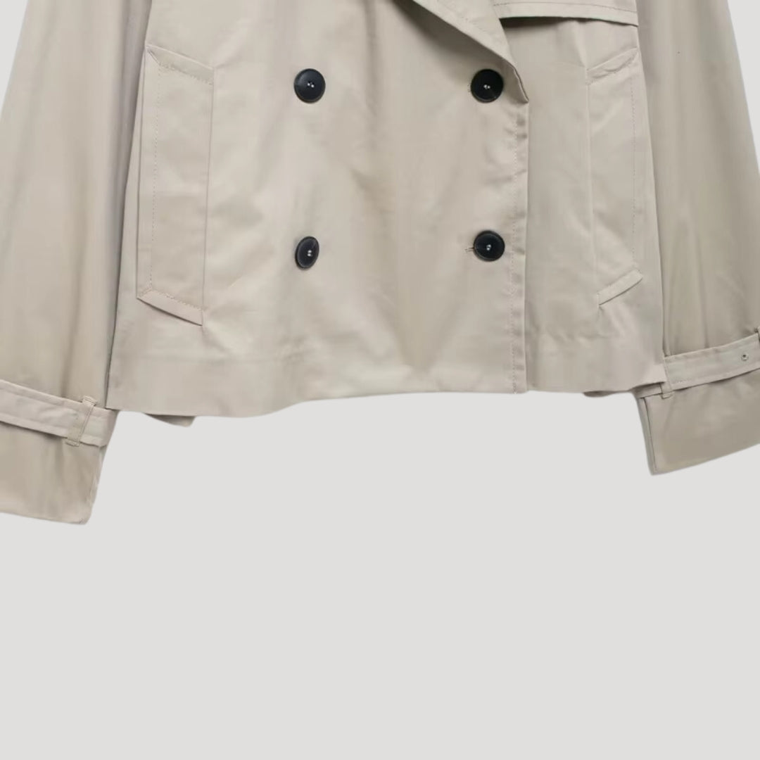 Mune | Women's cropped trench coat – lightweight summer jacket