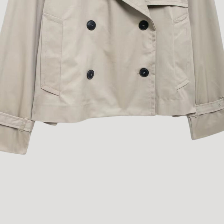Mune | Women's cropped trench coat – lightweight summer jacket