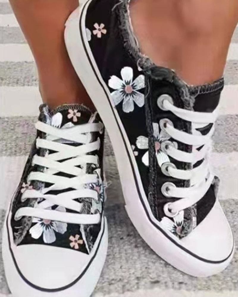 Mune Fashion - Flower Denim Sneaker